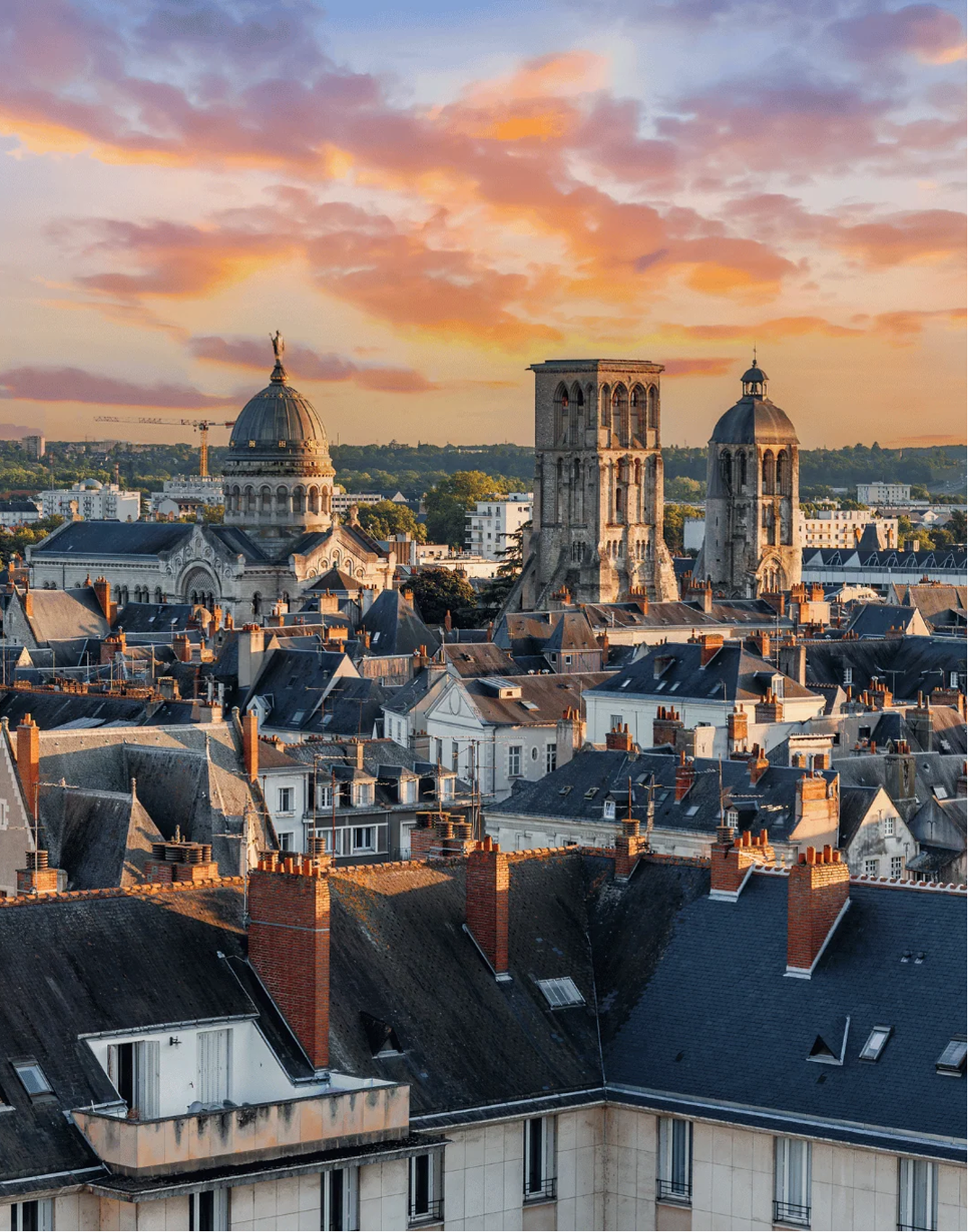 Vue de la ville de Tours